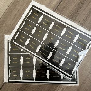 Black Bible Book Tabs